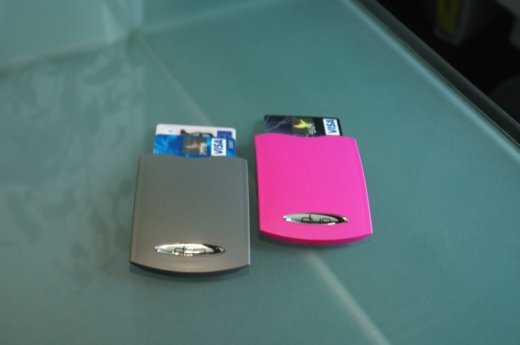Puzdro na 2 kreditné karty - ružové