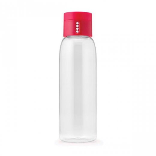 Fľaša s počítadlom JOSEPH JOSEPH Dot - 600ml - ružová