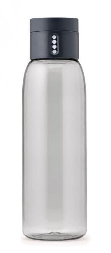 Fľaša s počítadlom JOSEPH JOSEPH Dot - 600ml - šedá