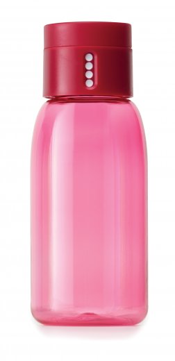 Fľaša s počítadlom JOSEPH JOSEPH Dot - 400 ml - ružová